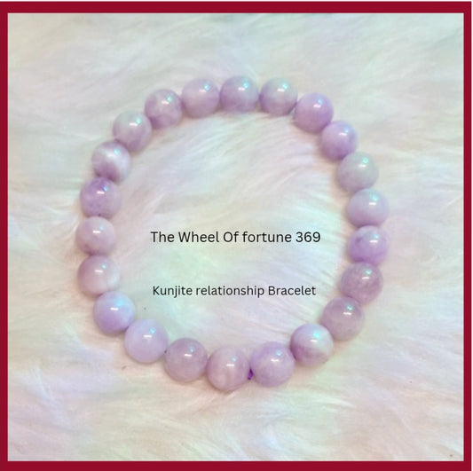 High Energy Kunzite Crystal Bracelet for Love, Respect & All Kinds of Relationships