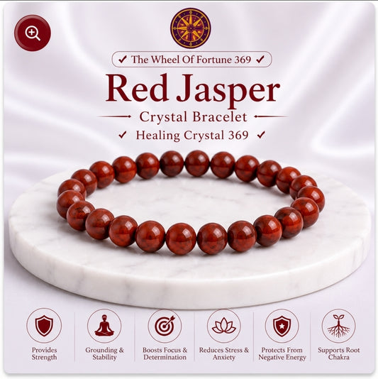 Boost confidence, courage, and inner strength with Red Jasper Crystal Bracelet
