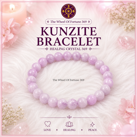 High Energy Kunzite Crystal Bracelet for Love, Respect & All Kinds of Relationships