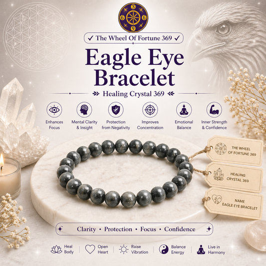 Eagle Eye Crystal Bracelet For Shields against evil eye, negative thoughts, and external negative influences.